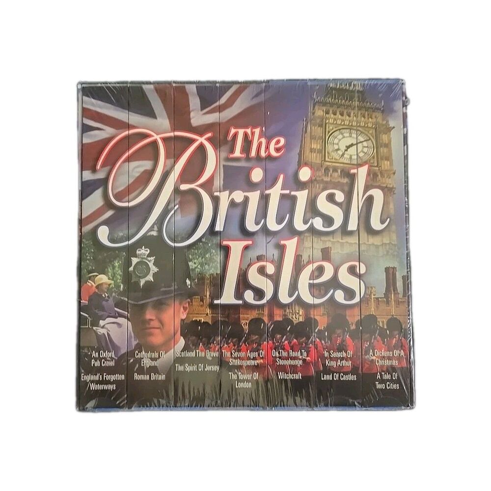 1998 VHS Movie Tape Set The British Isles 7 Video Box Set Sealed